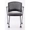 Officesource Perch Collection Nesting Chair with Arms and Casters, Titanium Frame OSSN6953PBK - alternate 3